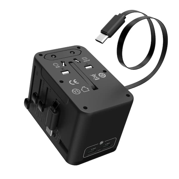 Tzumi Extend, 2 ft., 4-Outlet Compatible, USB-A port, 2 USB-C