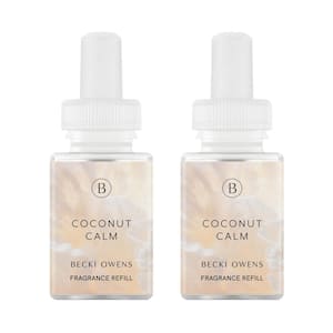 Coconut Calm From Becki Owens Smart Vial Fragrance Refill for Smart Fragrance Diffusers (2-Pack)