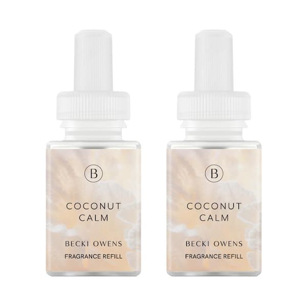 Pura Coconut Calm From Becki Owens Smart Vial Fragrance Refill for Smart Fragrance Diffusers (2-Pack)