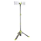 Voyager 8000 Lumen Collapsible Cordless Tripod LED Work Light w/ Battery, Charger, Bag and remote, Optional 3-Way Power