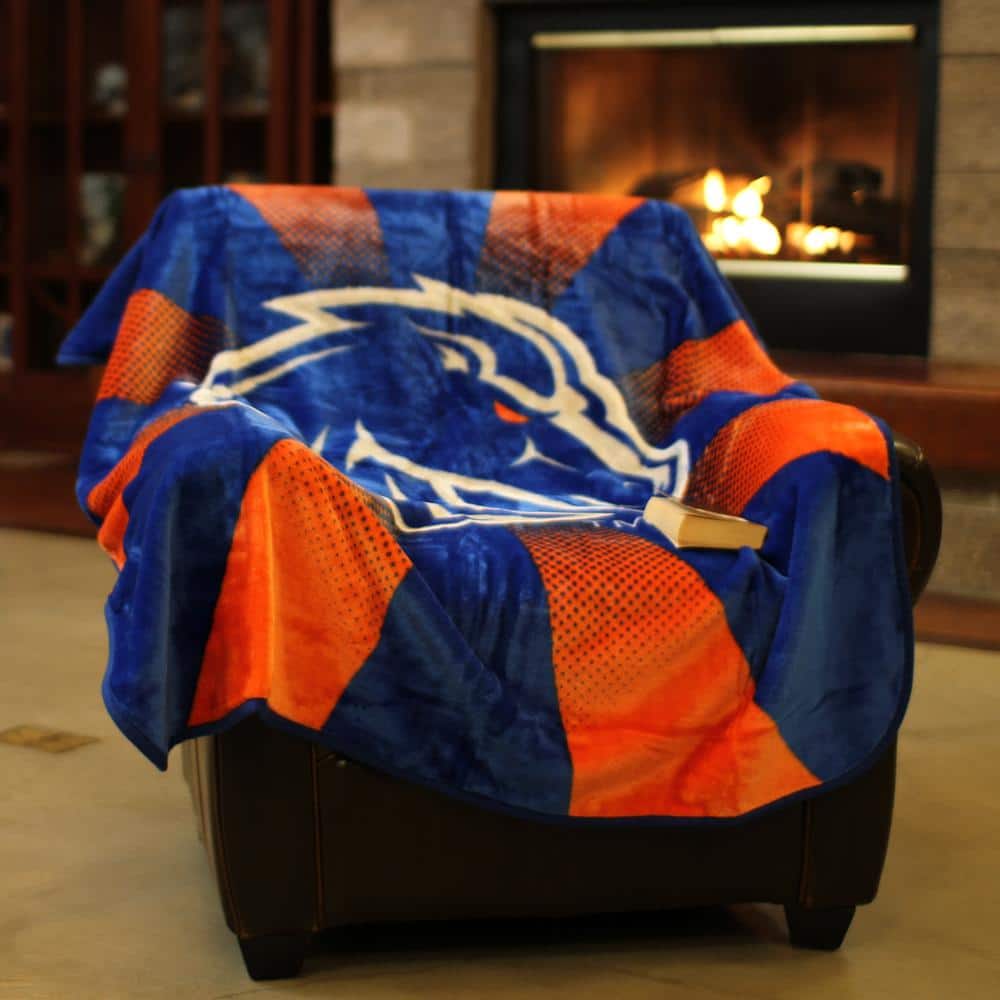 Cleveland Browns Orange and Brown Fleece Sports Throw Blanket