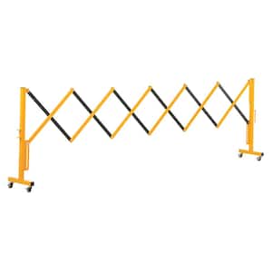 139 in. x 40 in. Yellow Steel Expand-A-Gate with Wheels