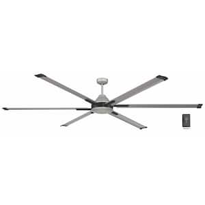 High Velocity 8 ft. Indoor/Outdoor Titanium Ceiling Fan with Wall Control Included
