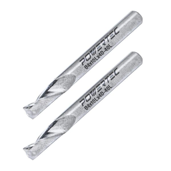 Single Flute Carbide Up-Cut Router Bit 5/32 in. Spiral, 5/32 in. Shank, 25/64 in. Cutting Length, 1-37/64 in. Long, 2PC