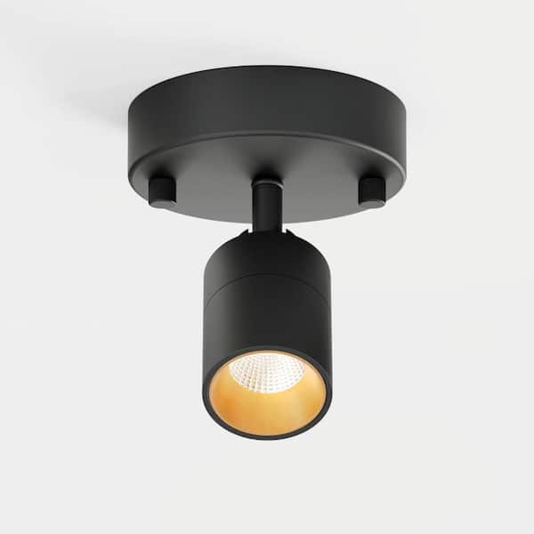 Vidalite Shura Matte Black Adjustable Spot Light, Integrated LED