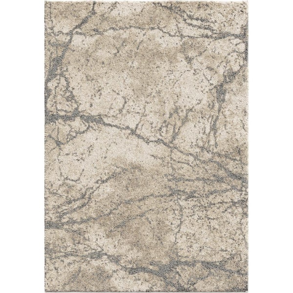 Marquina Ivory 5 ft. 3 in. x 7 ft. 6 in. Area Rug