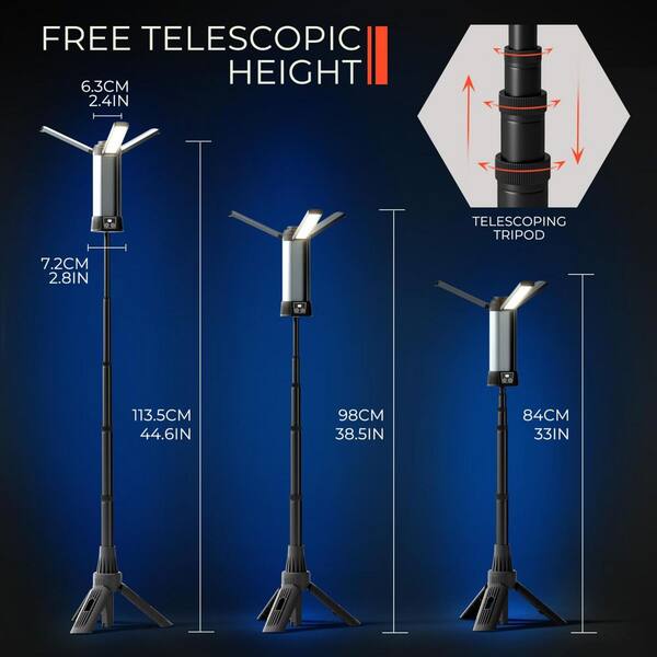BeamBox 20-Volt 2000 Lumen LED Tripod Work Light Adjustable