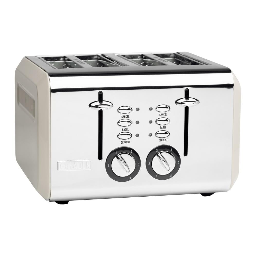 Haden Cotswold 4-Slice, Wide Slot Toaster - Putty Beige