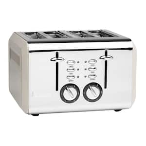 Mecity 4 Slice Toaster, Long Slot Toaster With Countdown Timer, Warming  Rack, removable Crumb Tray, 6 Browning Settings, Extra Wide Long Slots,  Stainless Steel Bread Toaster, 1300 Watts 