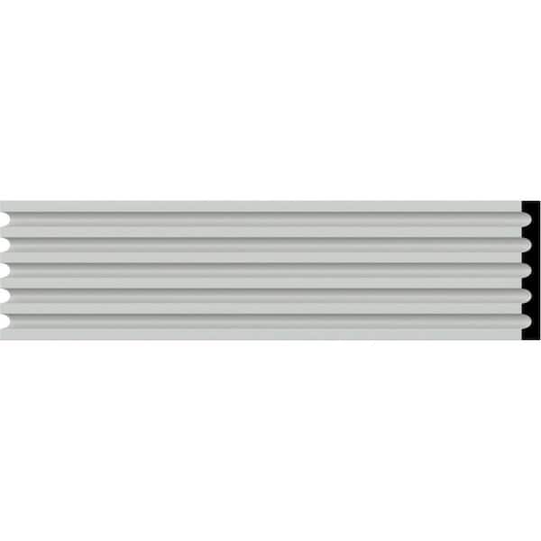 5/8 in. x 5-1/8 in. x 78-3/4 in. Primed Polyurethane Fluted Casing