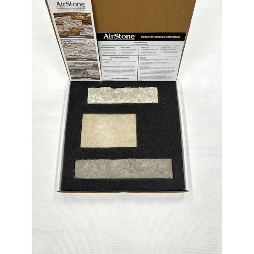 Ocean View Sandstone 2 - 4 in. x 4 - 10 in. Cement Wall Tile Sample Kit price history on PriceWatchPro