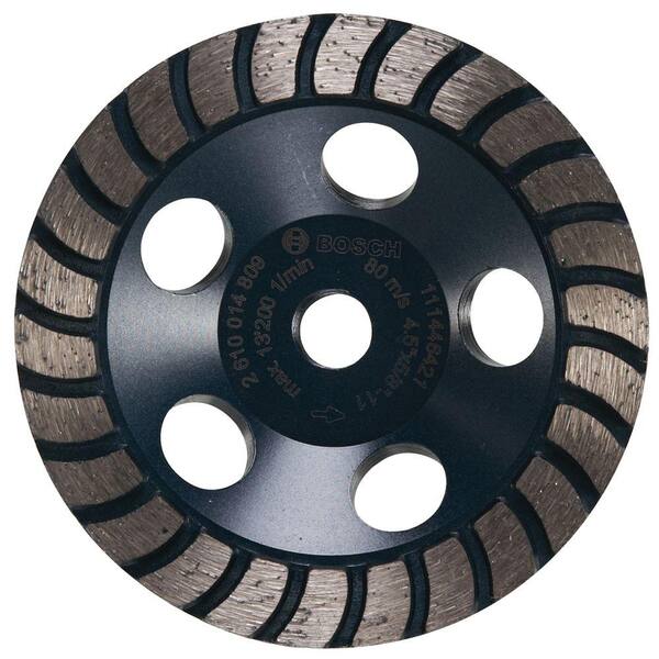 Bosch 4.5 in. Turbo Row Diamond Cup Wheel in Smooth Finish