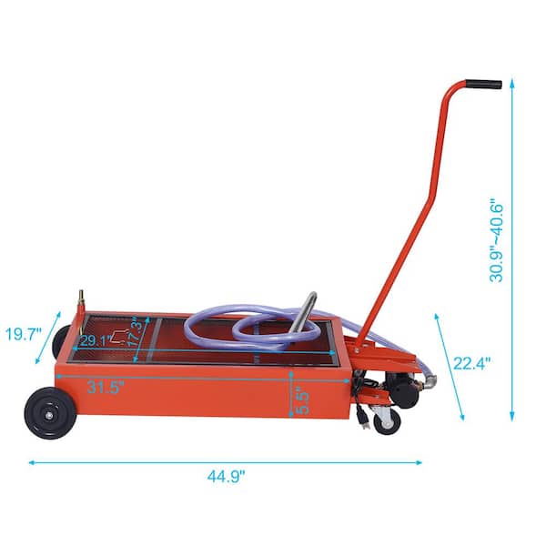 17 Gal. Low-Profile Oil Drain with Electric Pump and 7ft. Hose
