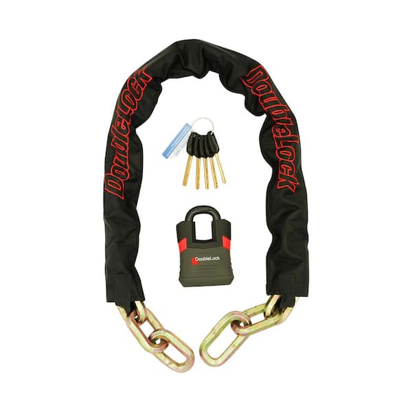 MAMMOTH Bundle, Ultra Duty Shielded Padlock with 3.5 ft. Hardened Steel Chain, 2-Piece Shackle, 8.8 lbs.