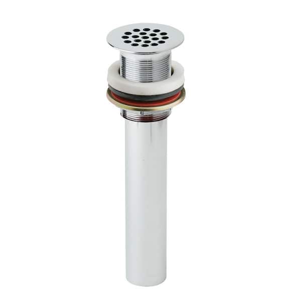 1-1/2 in. Drain Fitting Chrome Plated Brass with Perforated Grid and Tailpiece