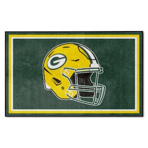 Green Bay Packers Blue 4 ft. x 6 ft. Plush Area Rug