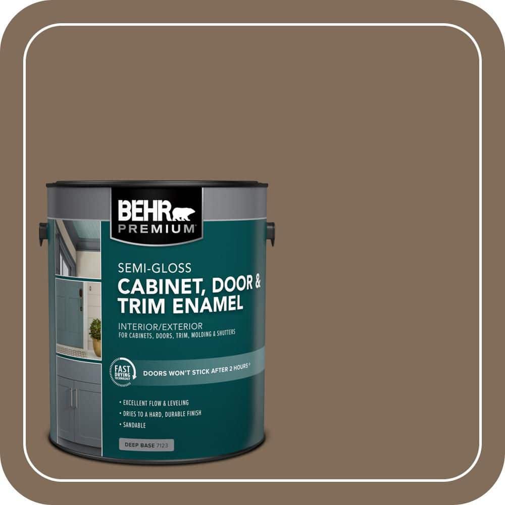 BEHR PREMIUM 1 gal. #MQ2-49 Kaffee Semi-Gloss Enamel Interior