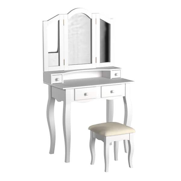 Unbranded Penelope White Vanity Set 29.88 in. x 15.75 in. x 29.88 in.