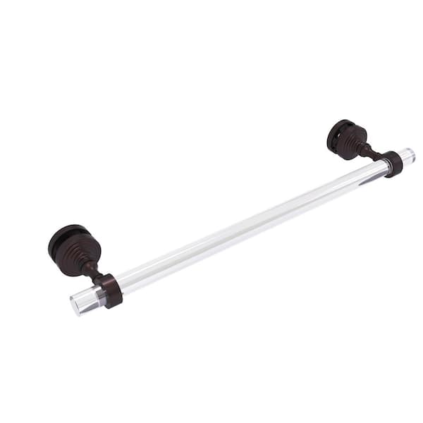 Allied Brass Pacific Grove Collection 18 in. Over-the-door Single Towel Bar in Antique Bronze