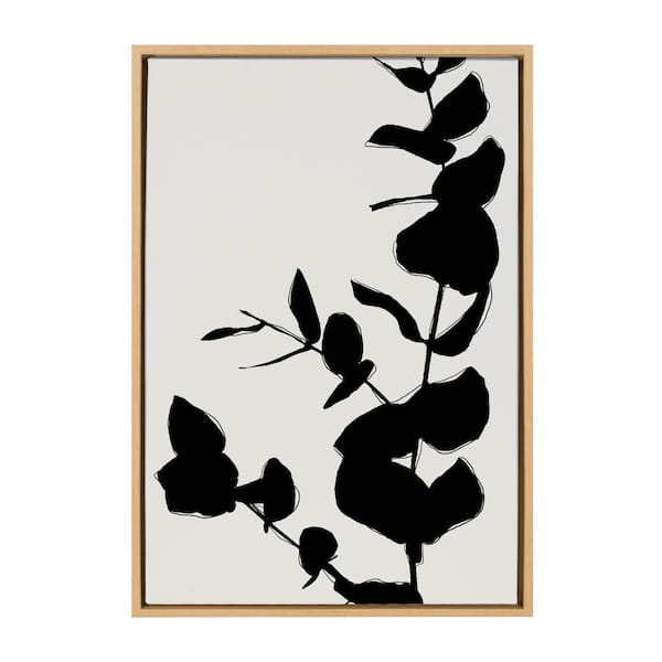 Kate and Laurel Sylvie BB Branch by Border Bloom Framed Canvas Plant Art Print 23 in. x 33 in.
