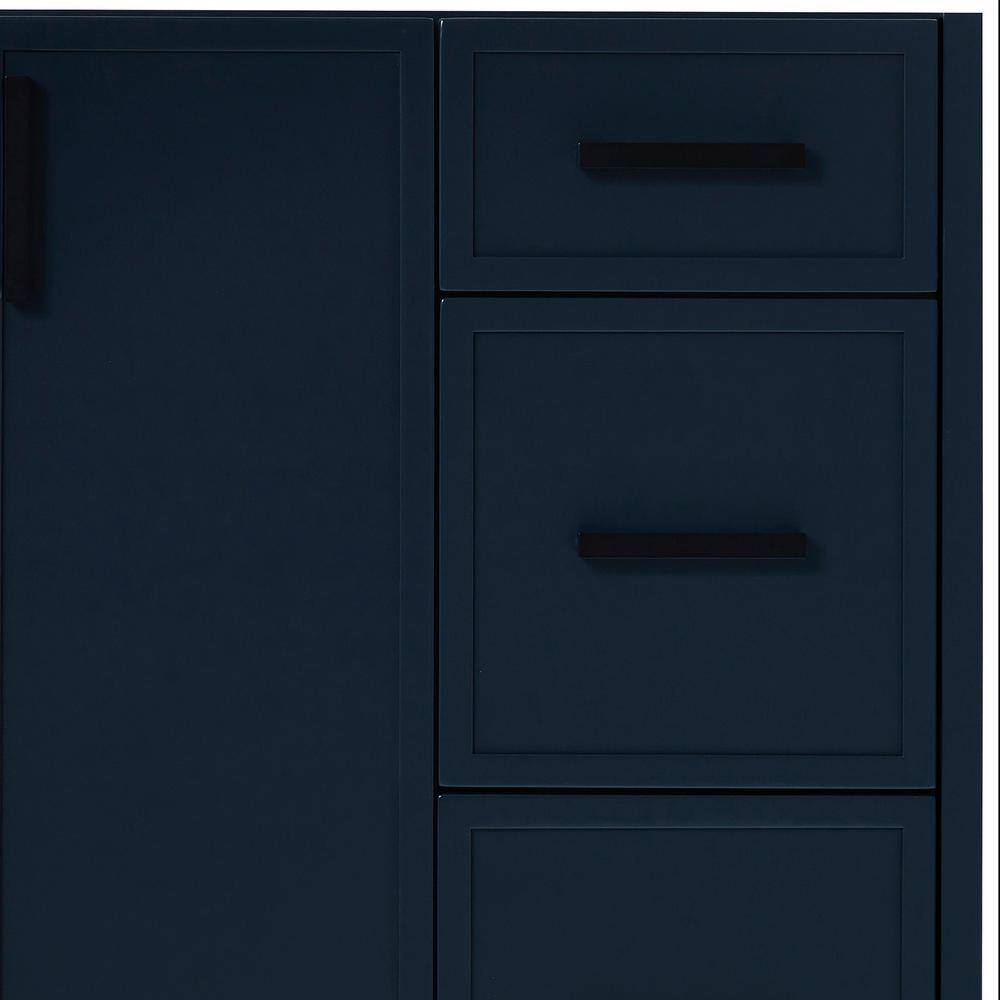 Kelly 48" Midnight Blue Solid Wood Bathroom Vanity Base