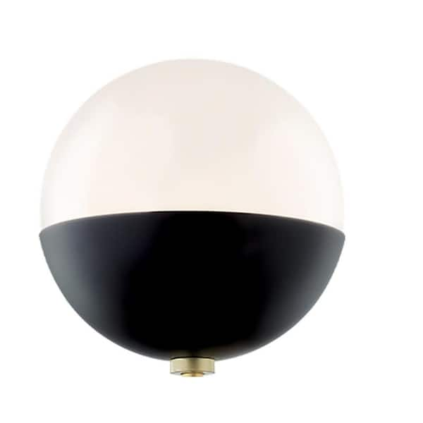 MITZI HUDSON VALLEY LIGHTING Renee 2-Light Aged Brass/Black Wall