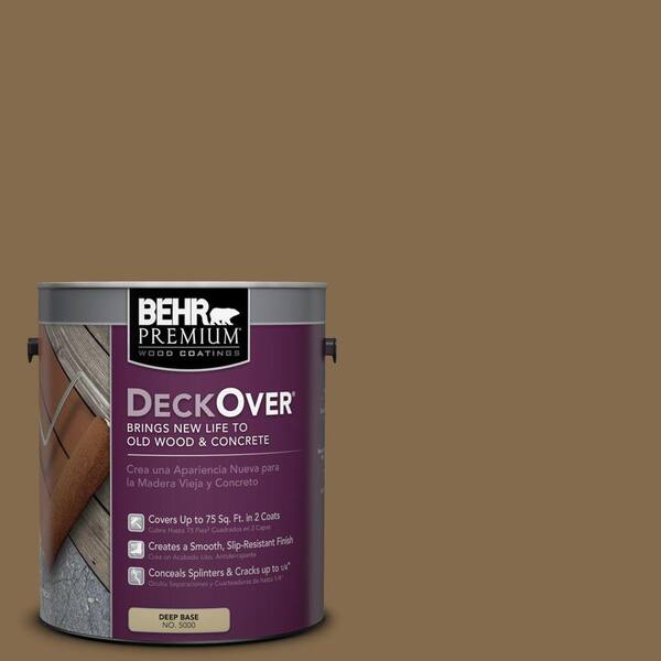 BEHR Premium DeckOver 1 gal. #SC-147 Castle Gray Solid Color Exterior Wood and Concrete Coating