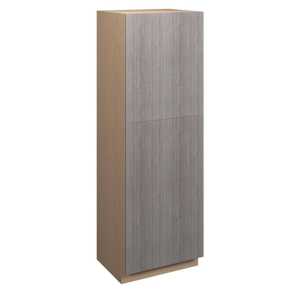 Saratoga Slab 30 in. W x 90 in. H x 24 in. D in Greywood Plywood Assembled 