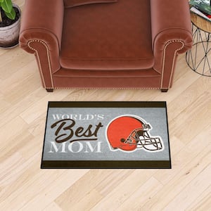 FANMATS NFL Cleveland Browns Brown 2 ft. Round Area Rug 17681