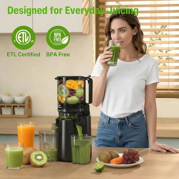Anybear Cold Press Juicer, 200W Masticating Slow Juicer 4.3 in
