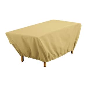 18 in. H X 25 in. W X 48 in. L Brown Polyester Coffee Table Cover