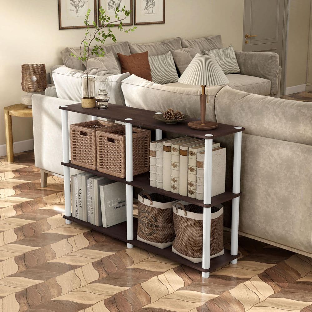 Furniture of America Quincy 30.1 in. Tall Espresso Engineered Wood Wide ...
