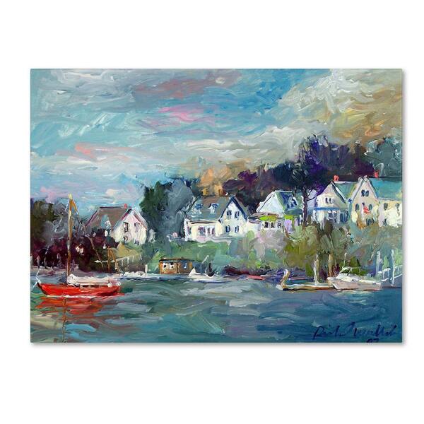 Trademark Fine Art 35 in. x 47 in. "Dock" by Richard Wallich Printed Canvas Wall Art