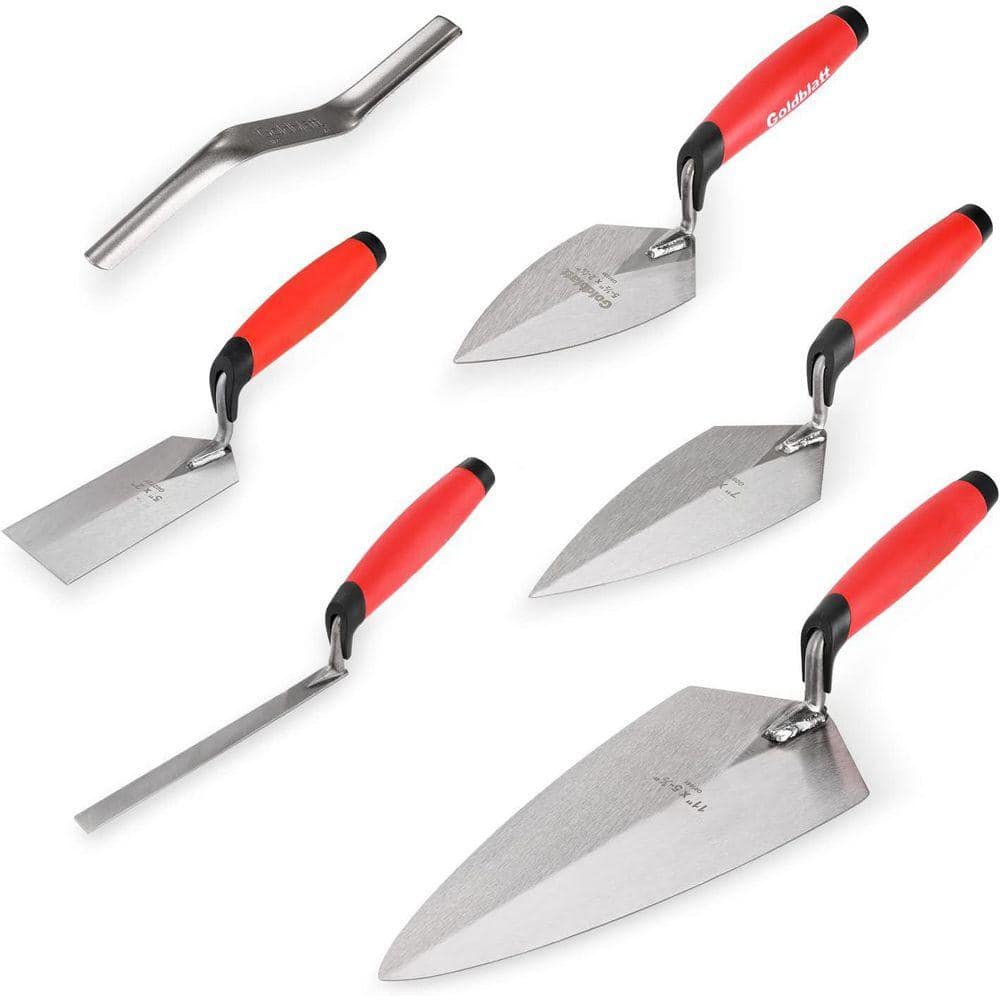 KIWDZFU 11 x 5-1/2 Philadelphia Brick Trowel with Ergonomic Handle, 6 ...