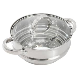 Sangerfield 8 in. Universal Stainless Steel Steamer with Lid