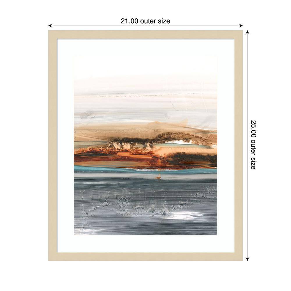 Sienna Dunes II Natural Framed Abstract Graphic Art Print