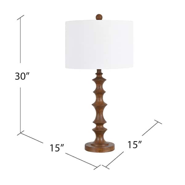 Crestview Collection Jonah Resin Wood Table Lamp