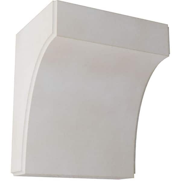 Ekena Millwork 5-1/4 in. x 6 in. x 4 in. Chalk Dust White Clarksville Wood Vintage Decor Bracket