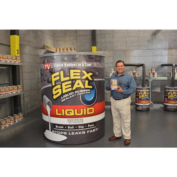 Flex Seal Liquid 1 Gal. White Liquid Rubber Sealant Coating