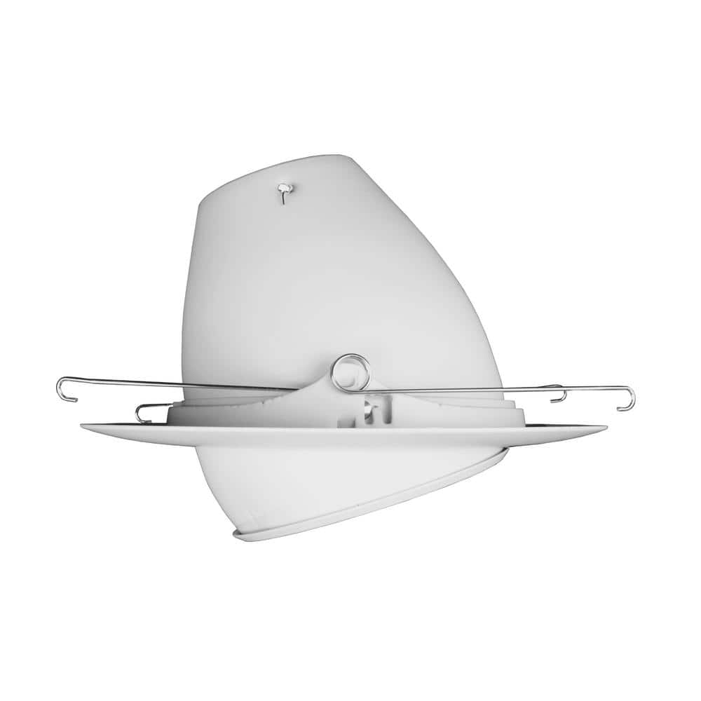 6-Inch White Adjustable Recessed Eyeball Trim with Baffle