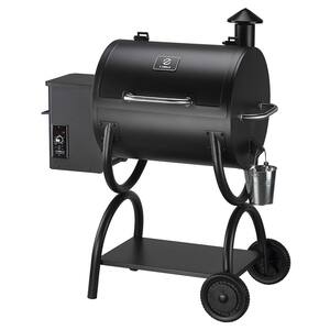 590 sq. in. Wood Pellet Grill and Smoker PID, Black