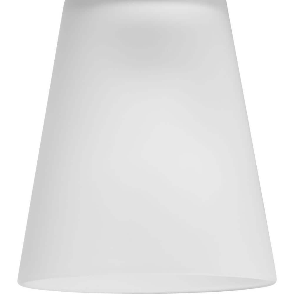 Matte Black Steel 2-Light Vanity Fixture with Etched Glass Shades