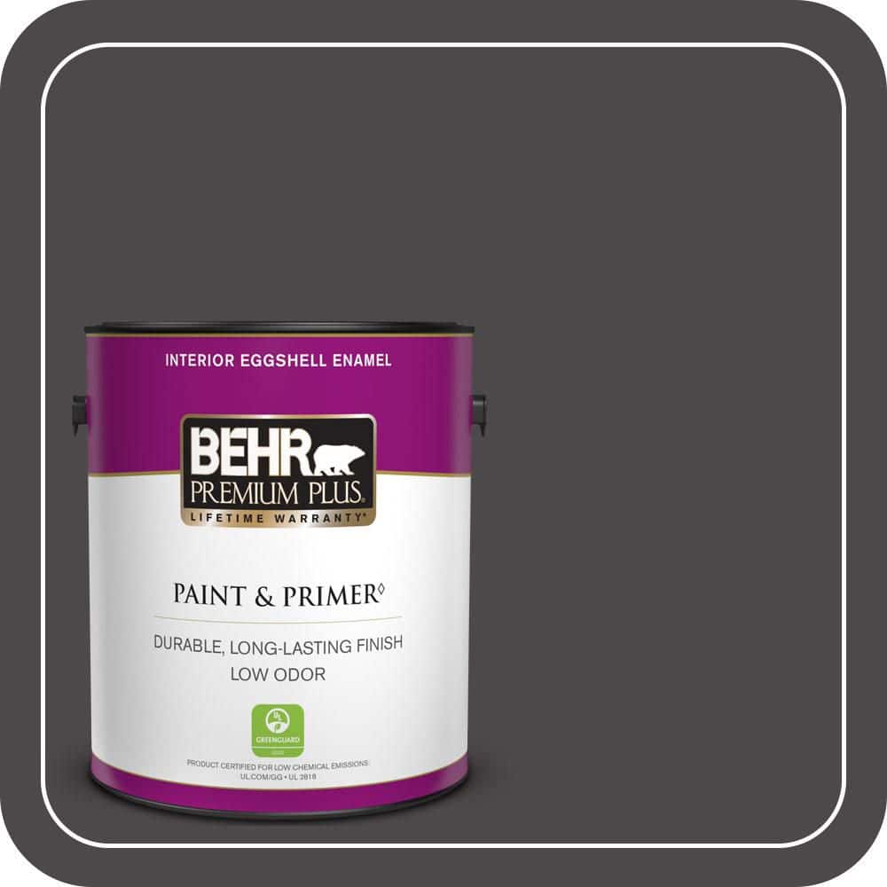 1 gal. #N530-7 Private Black Eggshell Enamel Low Odor Interior Paint & Primer price history on PriceWatchPro