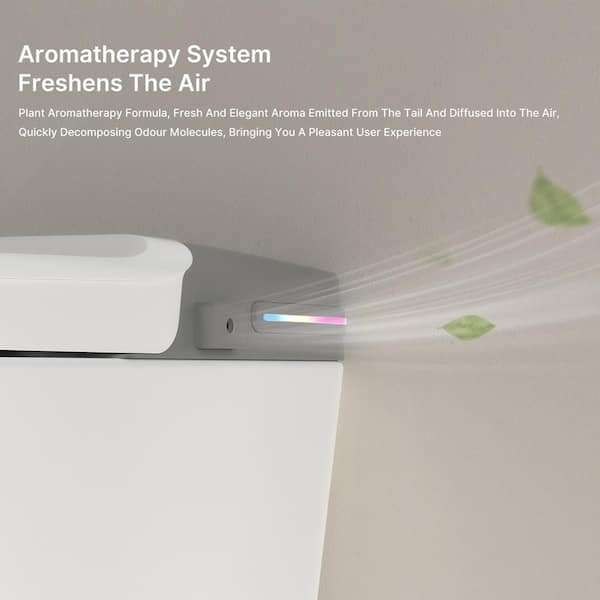 Tenleaf Elongated Smart Bidet Toilet with Heated Seat and Aromatherapy