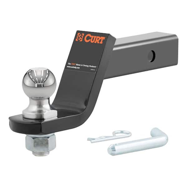 CURT 3,500 lbs. 4 in. Drop Loaded Trailer Hitch Ball Mount Draw 