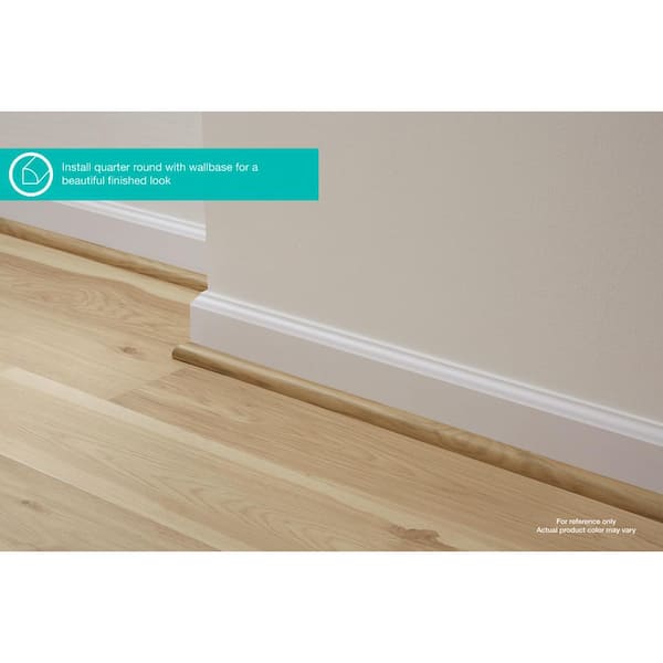 SimpleSolutions 0.75-in x 94.5-in Valley Grove Oak MDF Floor Quarter Round SimpleSolutions 0.75-in x 94.5-in Valley Grove Oak MDF Floor Quarter Round