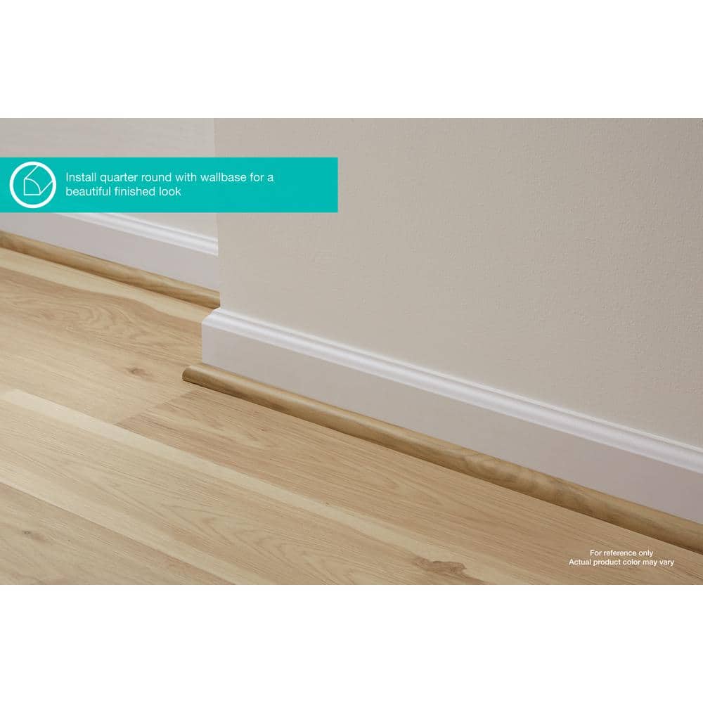 PERFORMANCE ACCESSORIES White 0.62 in. T x 0.75 in. W x 94.5 in. L Quarter Round Molding