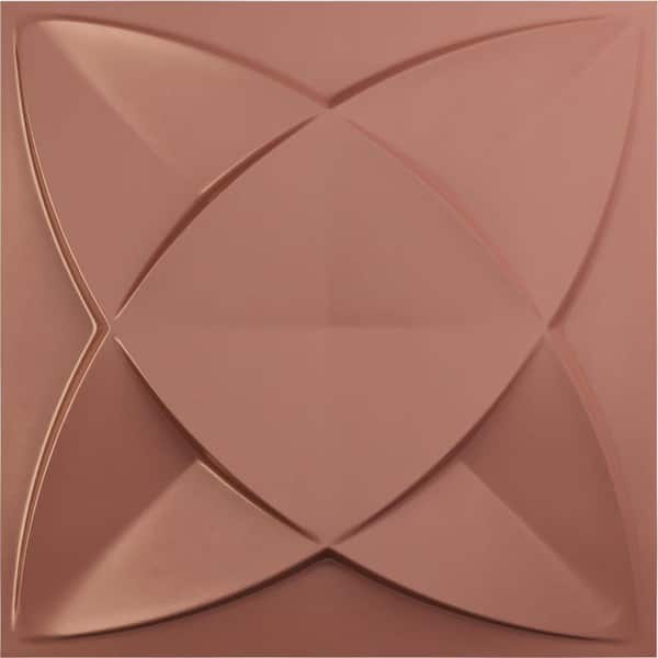 Ekena Millwork 19 5/8 in. x 19 5/8 in. Speedwell EnduraWall Decorative 3D Wall Panel, Champagne Pink (Covers 2.67 Sq. Ft.)