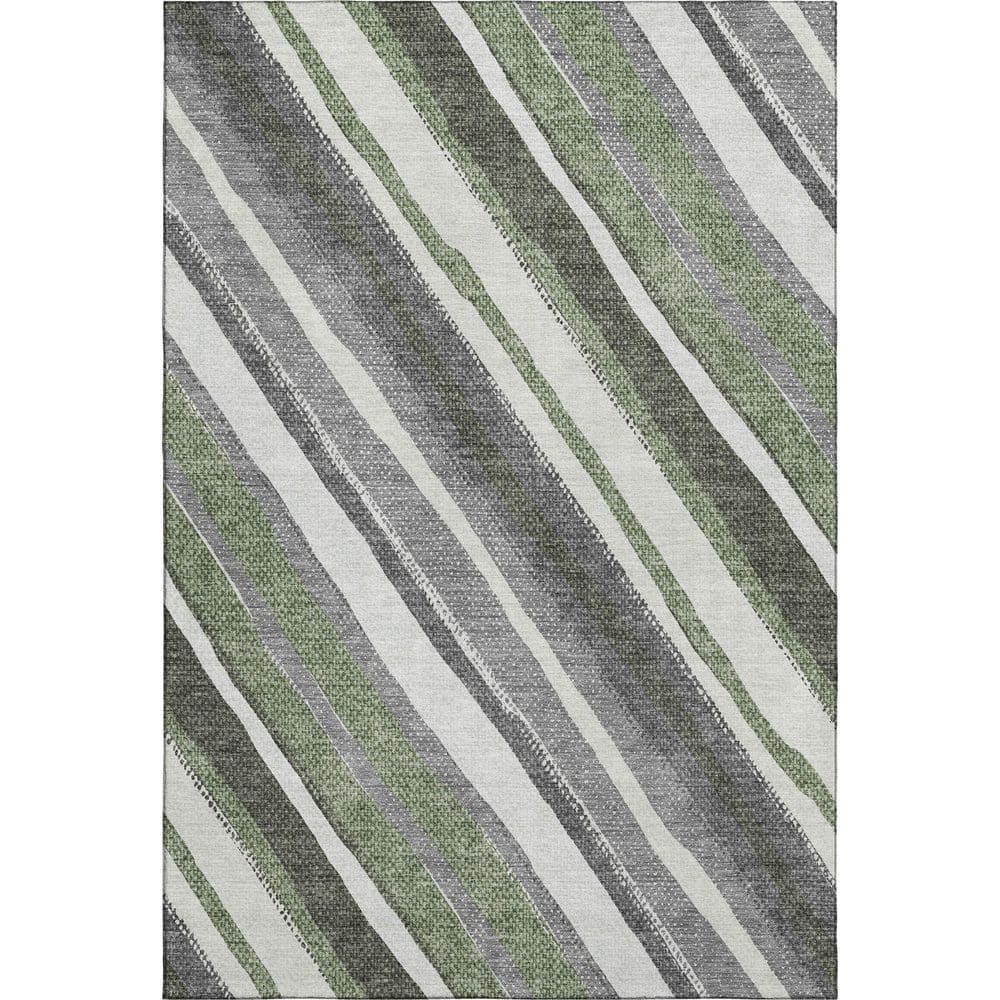 Mayfield Premium Machine Washable Abstract AMF2282 Fern 5 ft. x 7 ft. 6 in. Area Rug price history on PriceWatchPro