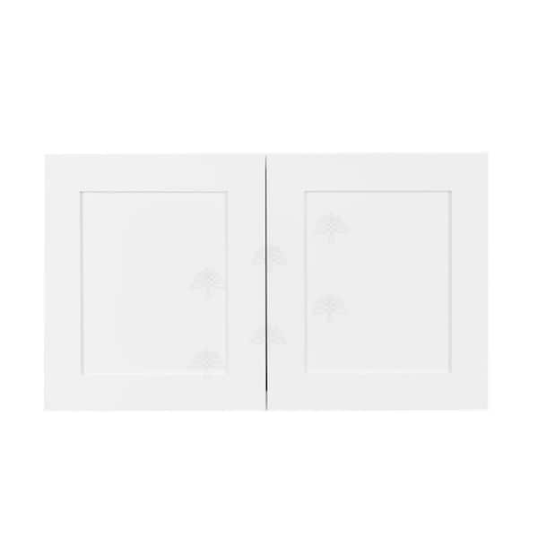 LIFEART Lancaster White Plywood Shaker Stock Assembled Wall